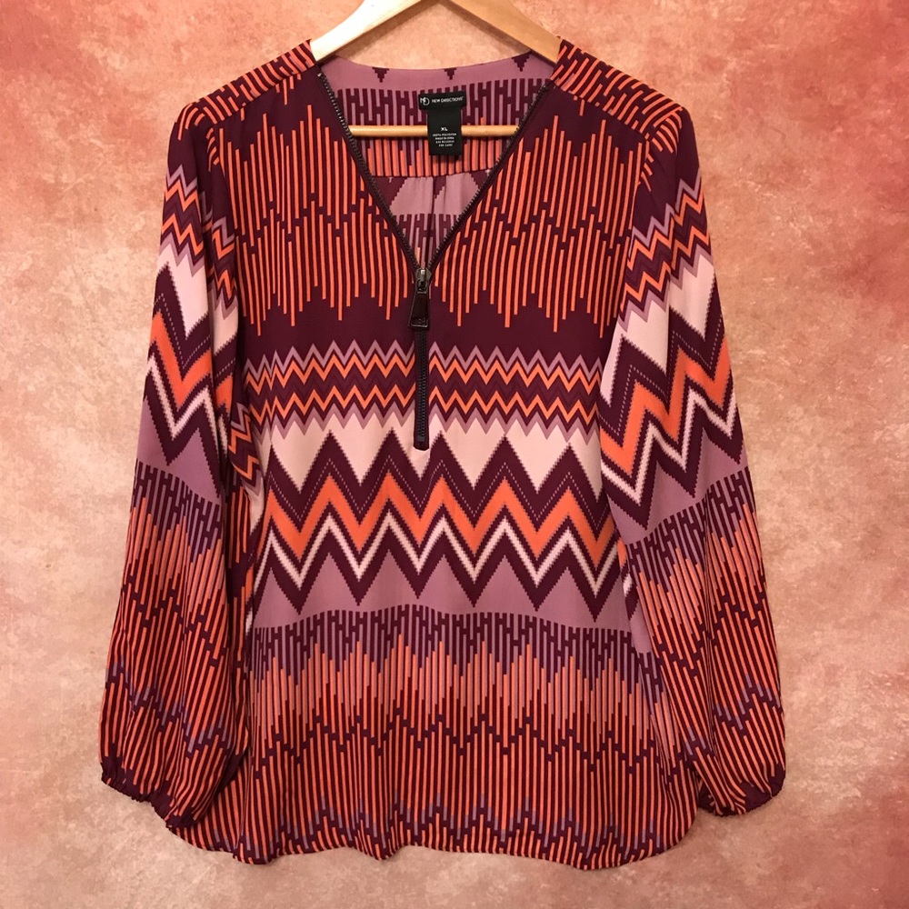 New Directions Zippered Top